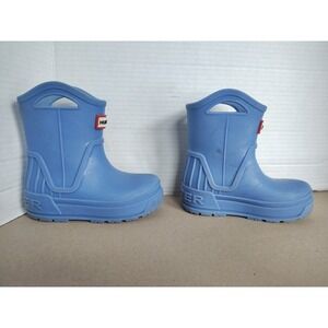 Hunter Georgey 2 Toddler 8 Blue Round Toe Pull On Waterproof Rain Boots